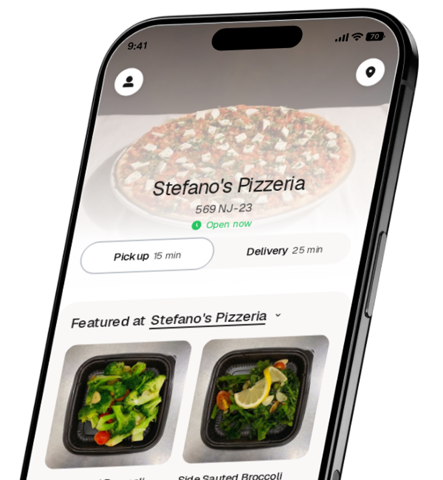 Stefano's Pizzeria app preview