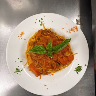 Spaghetti Marinara Sauce Dinner