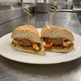 Sausage Parmigiana sub