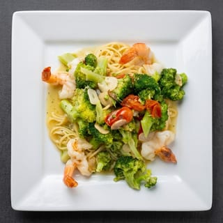 Shrimp Marinara Over Pasta