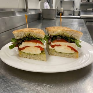 Chicken Pesto Caprese Foccacia