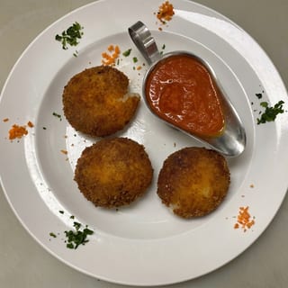 Rice ball bolognese